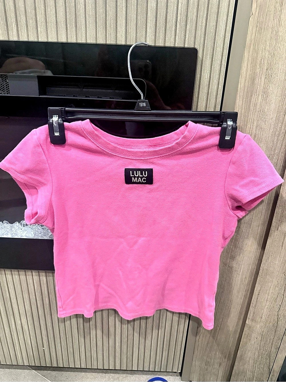 LULU MAC Baby Doll Tee Pink Short Sleeve Top XS